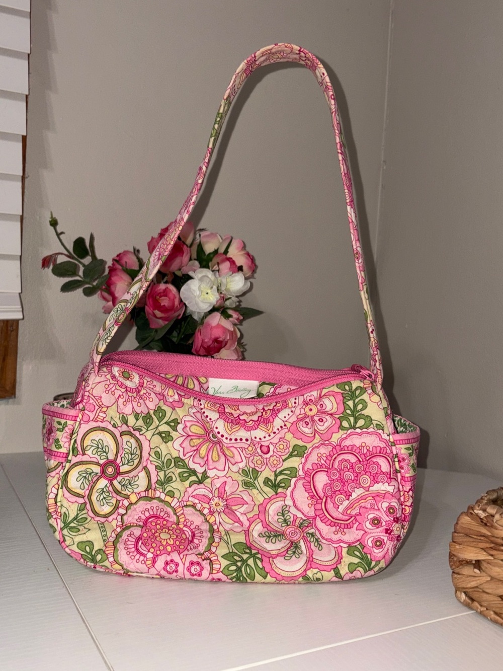 Vera Bradley Petal Pink Maggie shoulder bag